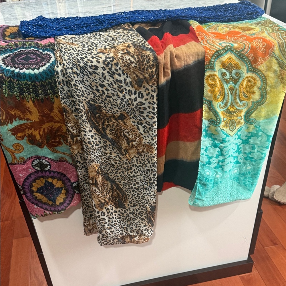Colorful Patterned Scarves Collection - Picture 2 of 6